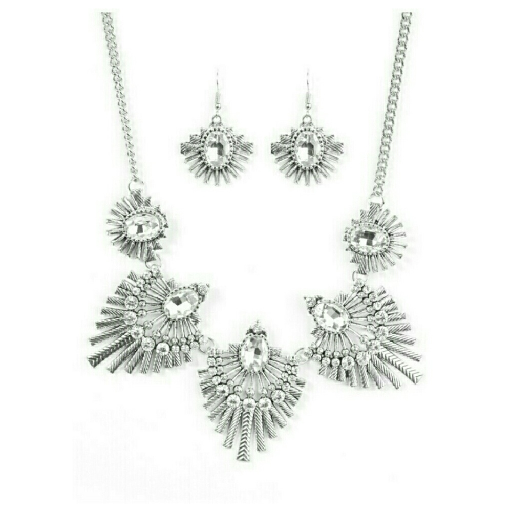 Statement necklace and matching earrings